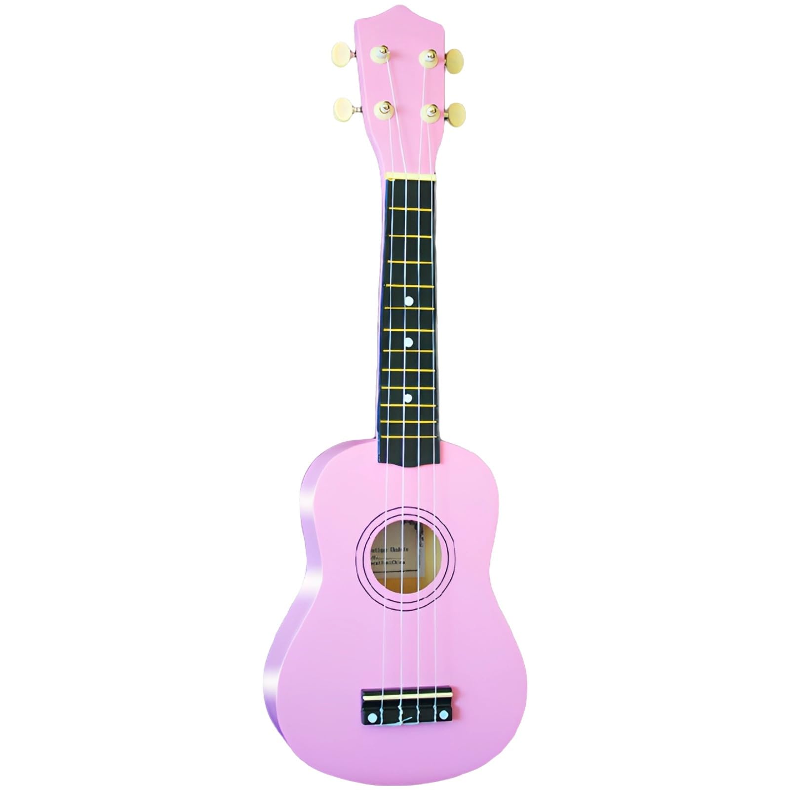 Generic Ukulele per principianti, 61 cm, in tiglio, con dorso arcuato, suono chiaro, comodo e portatile