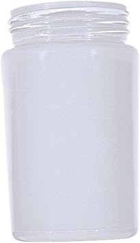B&P Lamp Screw Fitter Globe with a Sprayed White Inside, 3 1/4" Diameter, 3 11/64" Diameter Fitter, and 6 1/4" Height