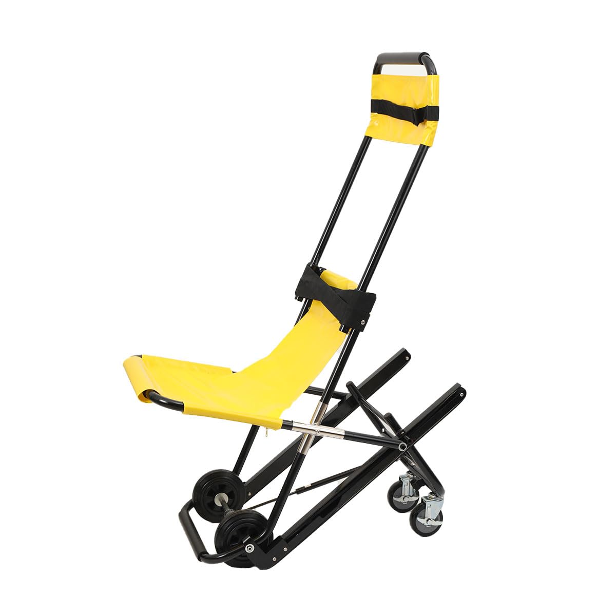 Manueller Lift Treppenstuhl, Klappbarer Treppenstuhl Senioren, faltender Evakuierungsstuhl, Tragbarer Treppenlift mit Rad, 440lbs Tragfähigkeit