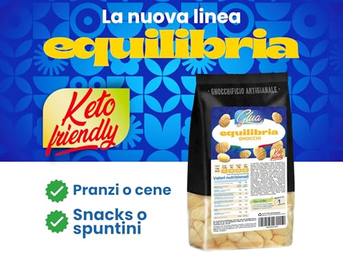Gnocchi Keto Senza Glutine 250g | Low Carb, 4,75g Carboidrati per Porzione | Con Olio EVO