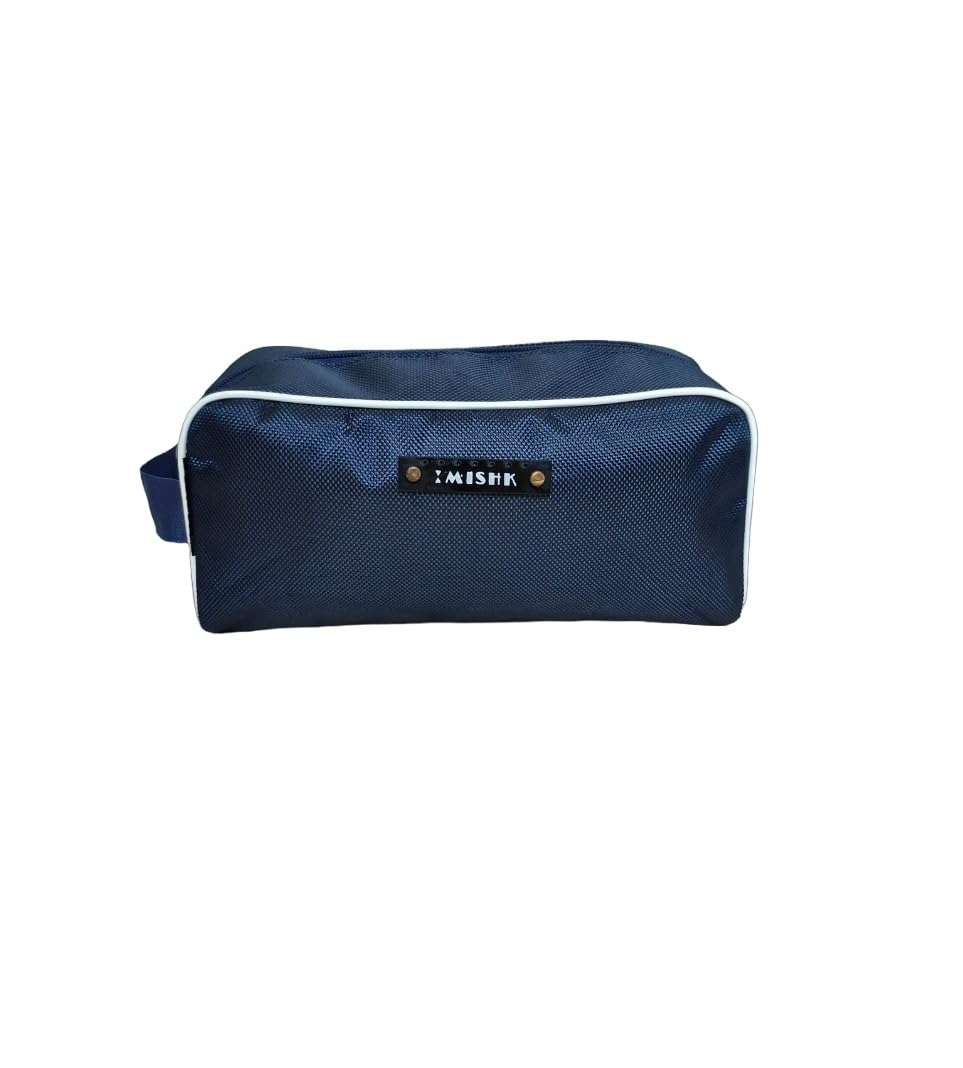 Travel Toiletry Pouch Organizer Hygiene Pouch Multi-Purpose Bag for Men and Women/Shaving Kit Pouch Dopp Kit for Men – Navy Blue-image-1