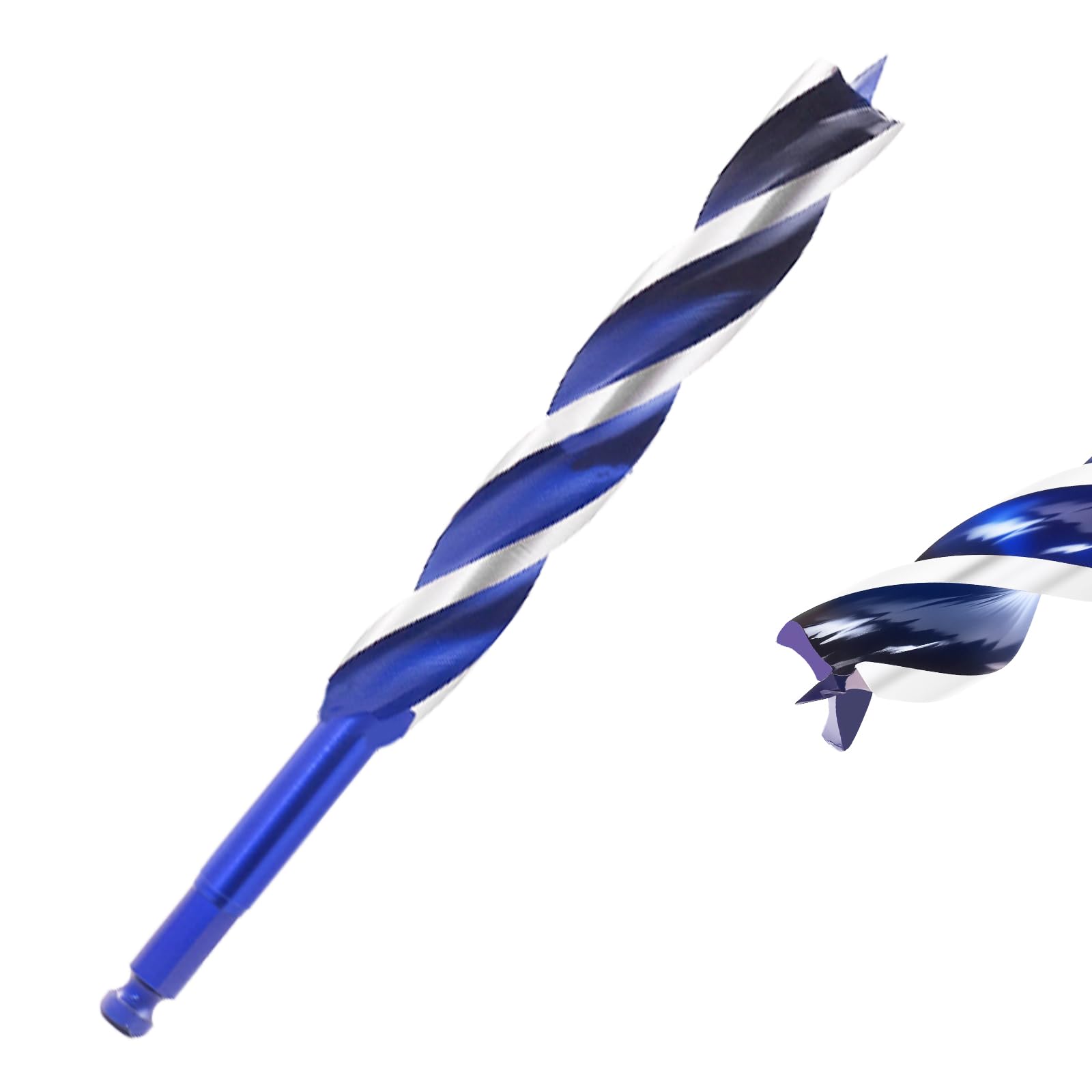 Wood Drill Bits, 12mm x 155mm Long Drill Bit for Wood Carbon Steel Quick Change Hex Shank Wood Drill Bit for Woodworking, Softwood and Plastic