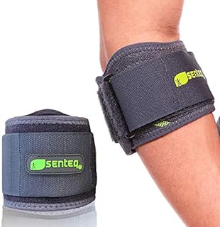 Elbow Support Brace by SENTEQ, Medical Grade, US FDA Approved. Tennis & Golfer's