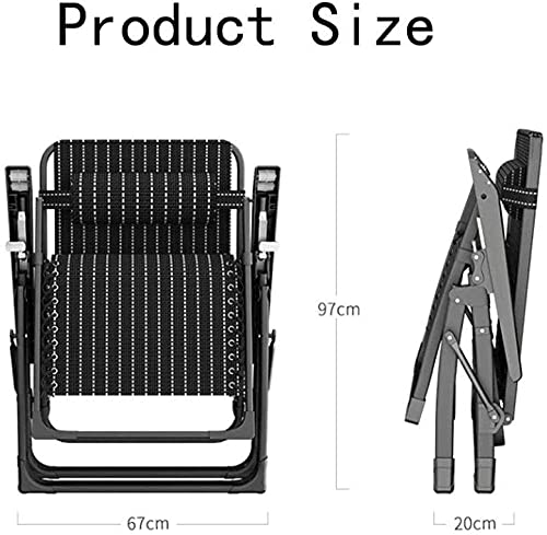 Chaise longue pliante et transat réglable pour jardin - 4