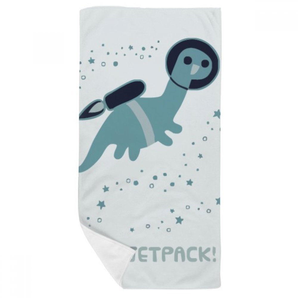 Serviette de bain univers spacewalk 35x70cm compacte anti-odeur pour remplacer les linges encombrants