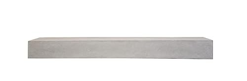 Modern Concrete Floating Mantel Shelf Beam (72, Grey Concrete)