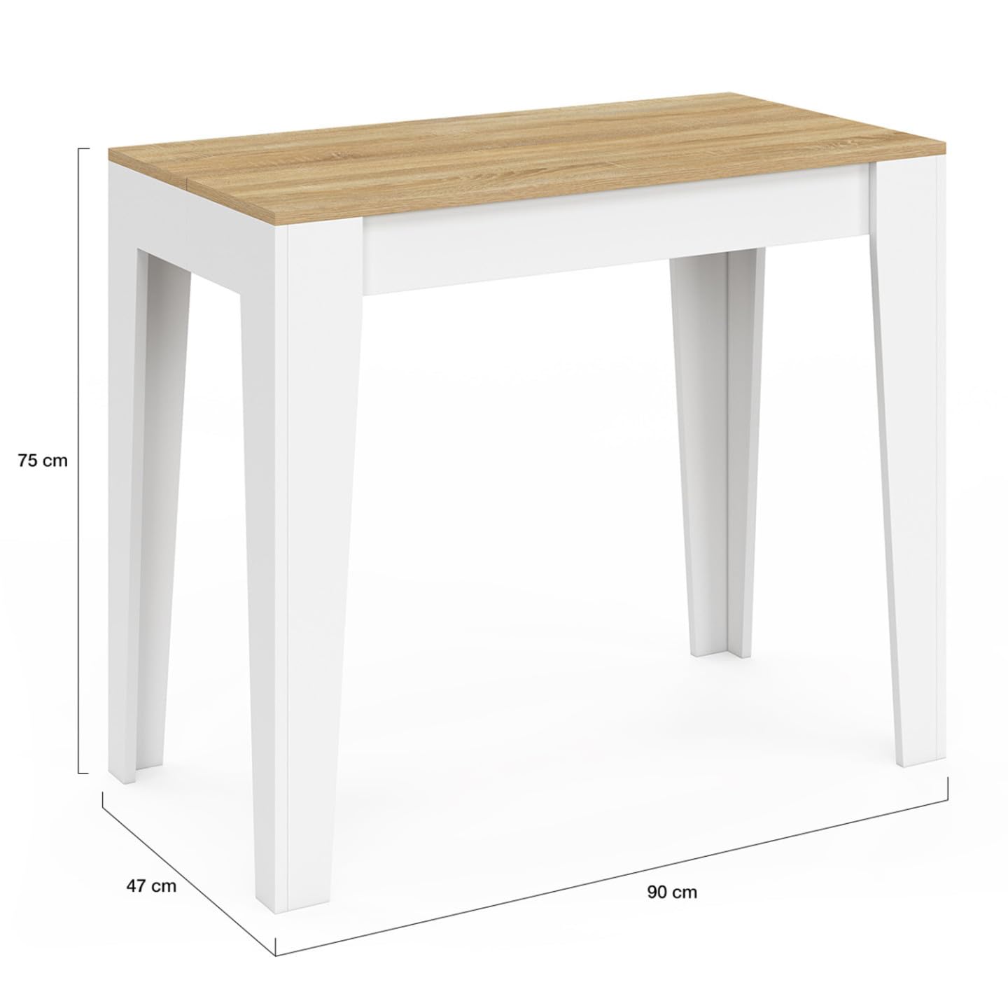 IDMarket - Table Console Extensible Michel 10 Personnes, 235 cm