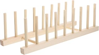 Ciieeo 1pc Multifunctional Storage Rack Kitchen Storage Rack Mug Kitchen Accessory Framing Hammer Kitchen Bowl Holder Fish Tank Storage Shelves Plate Holder Pine Wood Wooden Small Tools