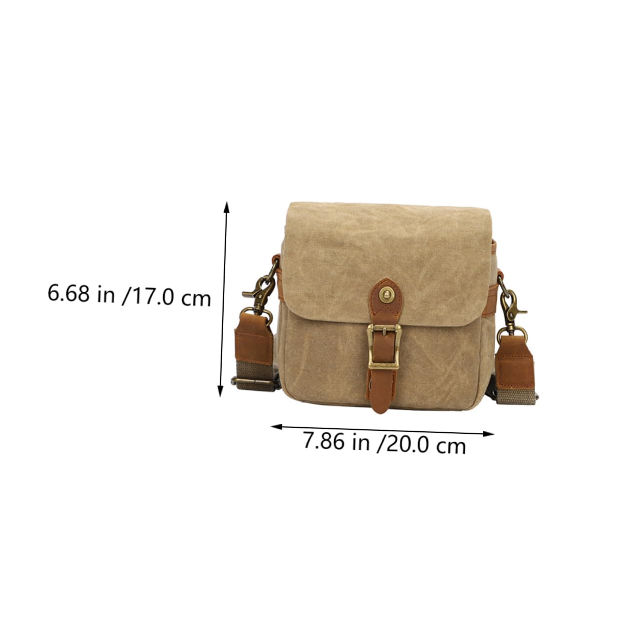 Angoily Borsa Tracolla per Macchina Fotografica in Canvas, Portatile, Tracolla Regolabile e Anti-vibrazione, per Trasporto Quotidiano
