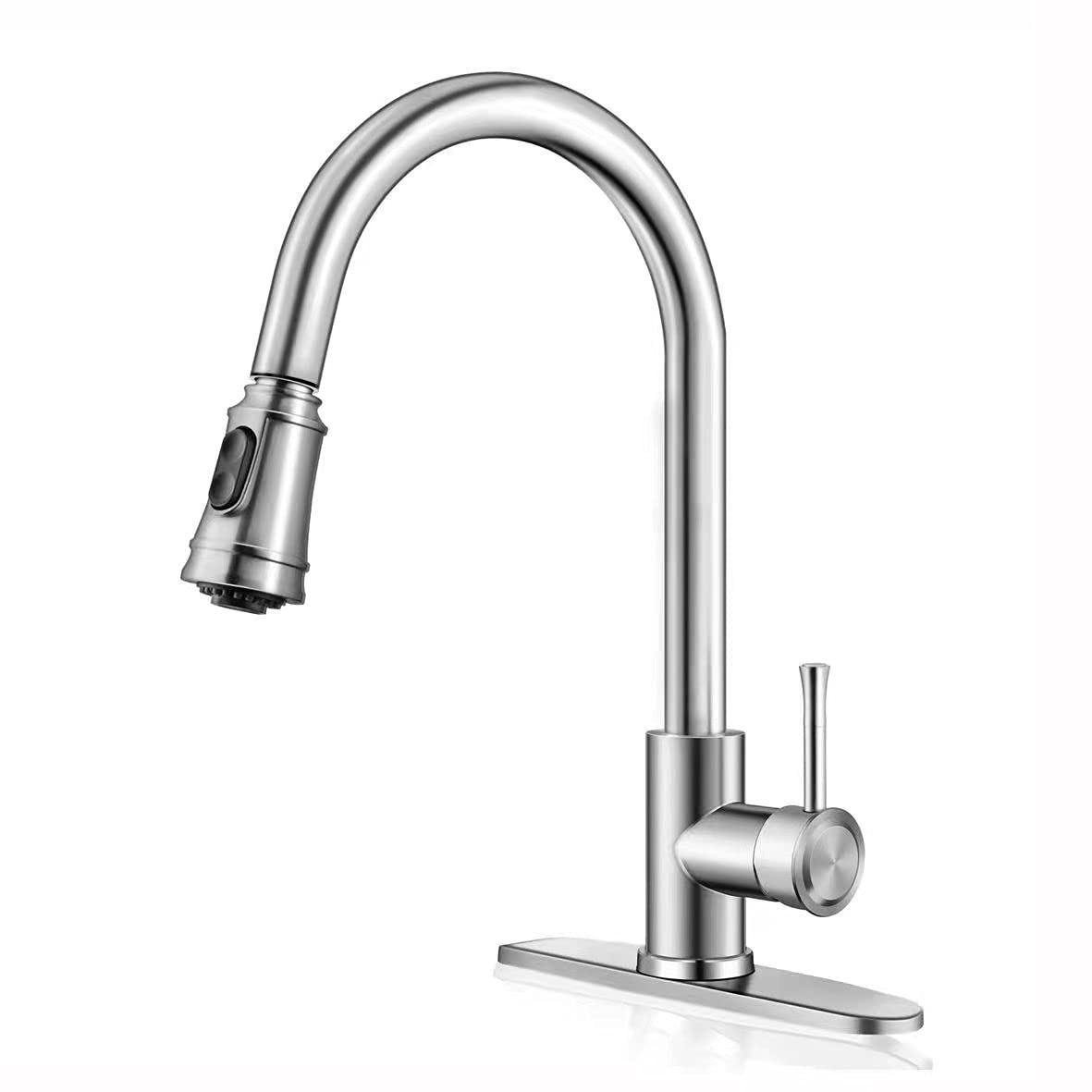 Buy WELSAN Pull Down Faucet, Single Handle Kitchen Faucet with Sprayer