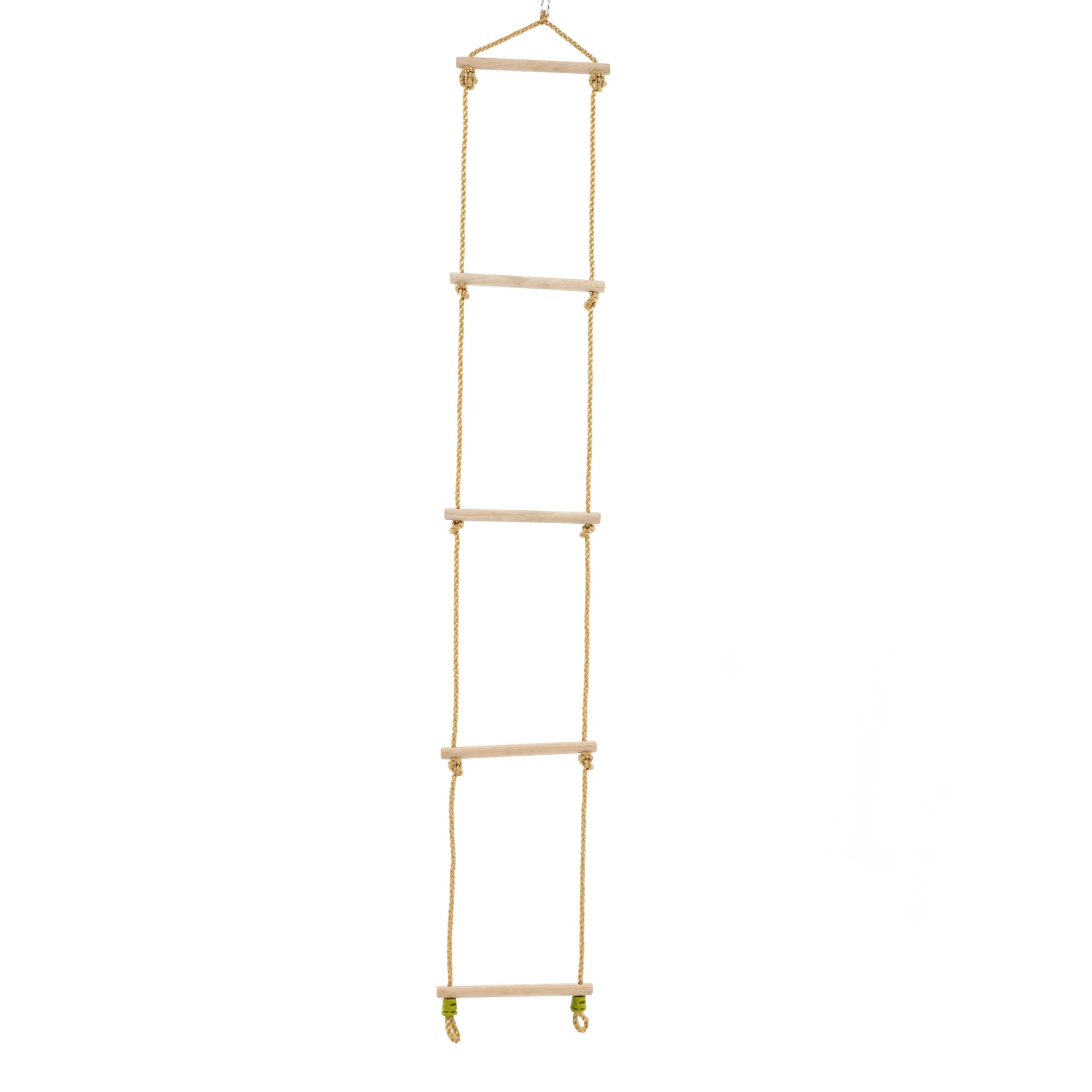 TP Toys Portique 2 Balançoires avec Échelle Corde, Bois PEFC™, H190 Cm