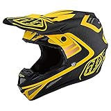 Troy Lee Designs Adult | Offroad | Motocross | SE4 Carbon w/MIPS Flash Helmet (Black/Yellow,...