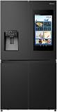 Hisense Pureflat Eclipse RQ760N4IFE Plumbed Total No Frost American Fridge Freezer - Black - E Rated - 1
