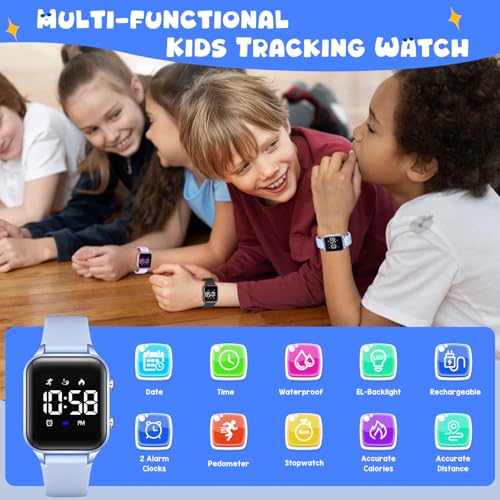 Image of Timever L6615E-LightBlue-Jia Kids Activity Trackers Made in China