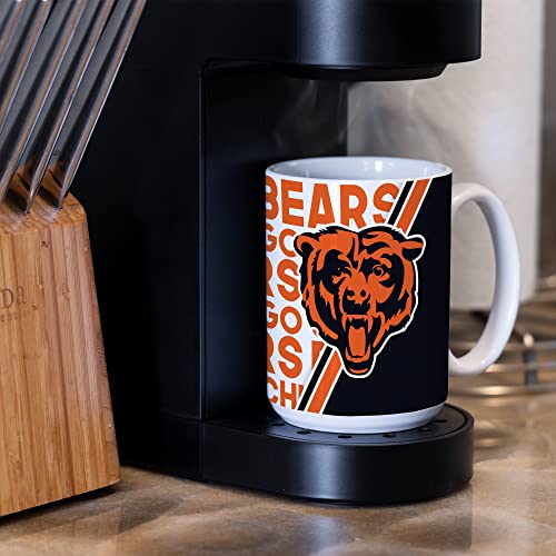 Image of Rico Industries NFL Football 15 oz White Ceramic Mug