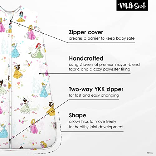 Milk Snob Disney Princess Baby Sleeping Sack For 6-18 Months, Sleeveless Sleep Bag And Wearable Zip Up Blanket For Baby Girl, Infant Bedtime Nap, Baby Shower And Baby Registry Gifts #TOP3