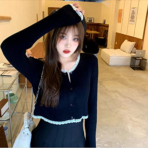 Pull basique pour femme en maille ajustée style vintage - 6