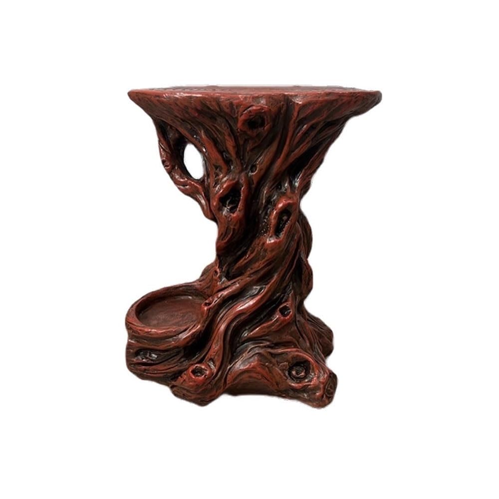 Hhmmei2024-23 Bonsai Rack Creative Imitation Root Carving Display Stand, Living Room Floor Standing Plant Base Bonsai base