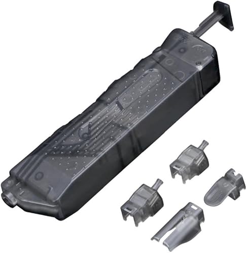 Cargador táctico militar de plástico BB cargador de cargador de 0.177 in con 4 adaptadores para airsoft paintball accesorios de caza -250 rondas