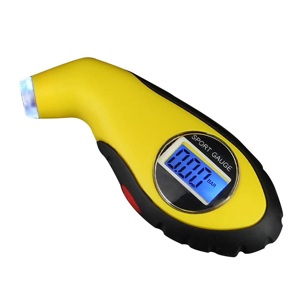 Manometr samochodowy elektroniczny cyfrowy LCD miernik ciśnienia w oponach 0-100 PSI podświetlenie manometr w oponach barometry narzędzie testowe