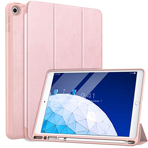 Ipad Air 2019 MoKo Funda con Stylus Pencil Soporte Compatible con New iPad Air (3rd Generation) 10.5' 2019, Ligera Función de Soporte...