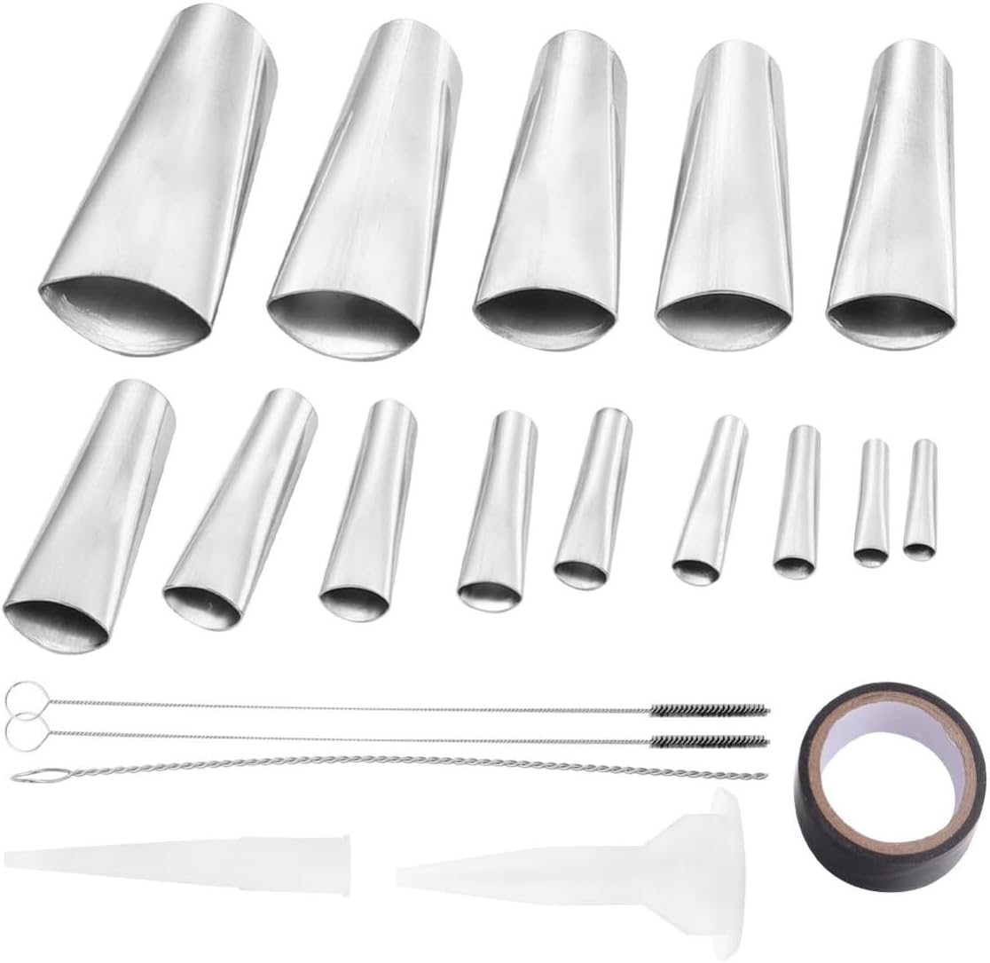 Caulking Nozzle Kit Sturdy and Precise with 45° Muzzle Stainless Steel Reusable Caulking Finishing Tool Sealant Applicator for Window and Sink Joint Designed for Uneven Surfaces