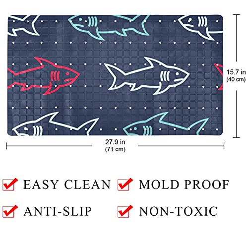 Tapis de bain antidérapant requins 39x70cm Bennigiry - 5