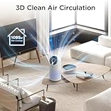 MOOKA Air Purifiers for Home Large Room up to 1095ft², H13 HEPA Filter Air Cleaner for Pets Bedroom Remove Smoke Dust Pollens Dander, Room Air Purifier with Timer Lock 4 Modes Night Light, M02