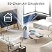 MOOKA Air Purifiers for Home Large Room up to 1095ft², H13 HEPA Filter Air Cleaner for Pets Bedroom Remove Smoke Dust Pollens Dander, Room Air Purifier with Timer Lock 4 Modes Night Light, M02