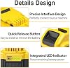 4-Pack Batería de Litio-ion 8000mAh para herramientas Dewalt 20V Max – Compatible con series DCB200 DCB201 DCB204 DCB206 DCB207 DCB181 DCB180, indicador LED de carga, se ajusta a herramientas y cargadores Dewalt 8