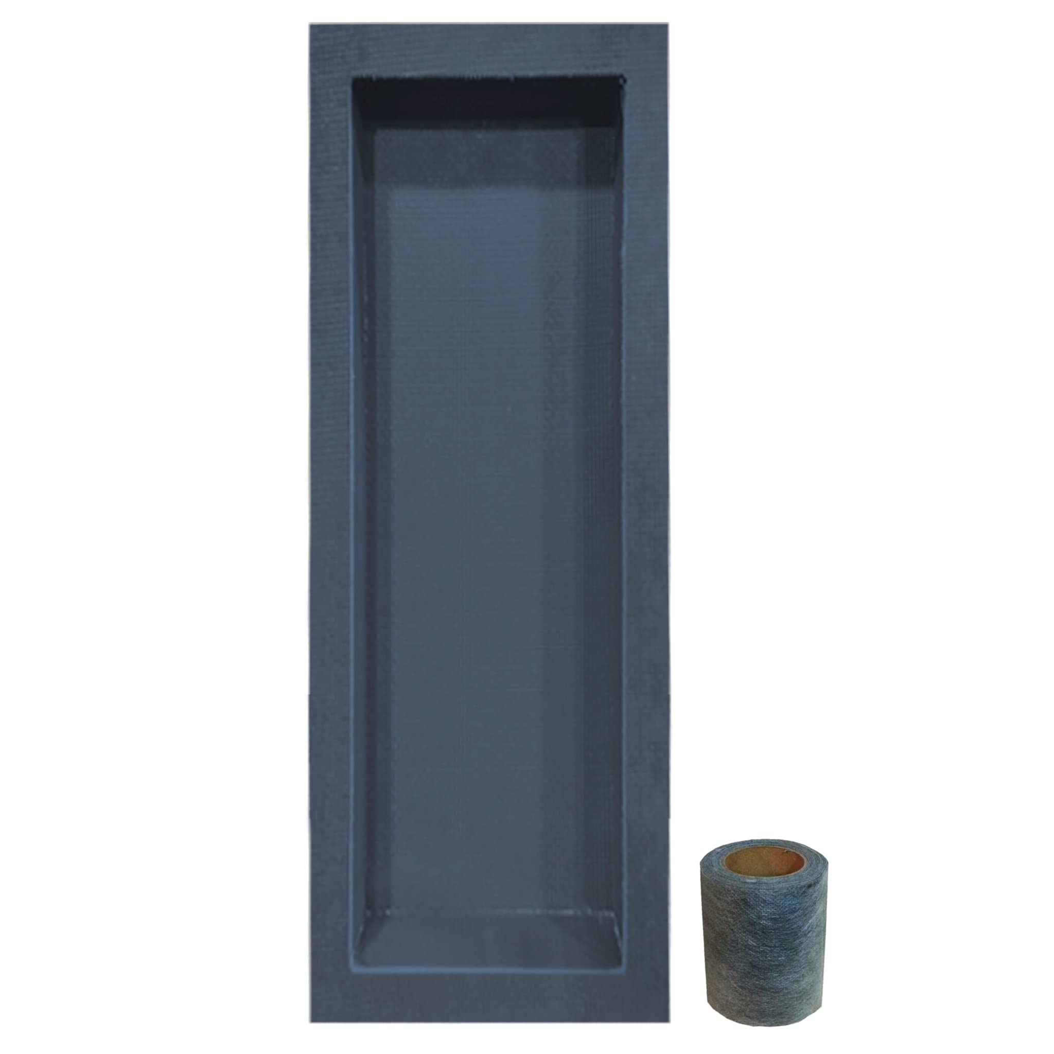 Nassboards Stone Shower Niche - Tileable Shelf, Wet Room Alcove Recess, Waterproof Storage - Easy Installation For Home Improvement, Bathroom Renovation - Durable, Lightweight, Pre-Built - 5M Tape Included