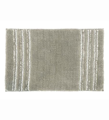 Image of Obsessions Ultra Soft Solid Bath Mat - Premium 1950 GSM Density, Anti-Skid Safety Backing & Superior Absorbency for Quick-Dry Comfort (50x80 cm, Stone)