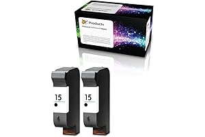 HP 15 Ink Cartridge Replacement 2-Pack: Enhanced Print Quality for Deskjets and Officejets