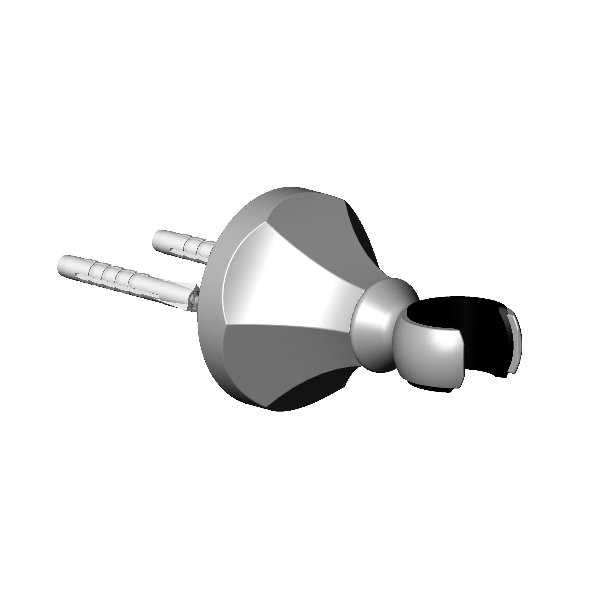 Mandrin Bracht Support pour douchette Madison Flair 28050371 Platine Mat, 28050371–06