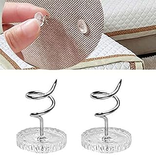 100 Pcs Clear Heads Twist Pins, Plastic Head Upholstery Pin for Couch Chair Car Sofa Healiner Repair Loose Drapery Craft