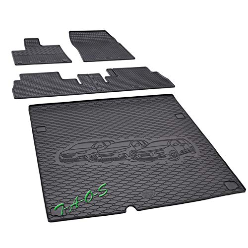 TAOS Conjunto Cubre Protector Maletero de Goma + Alfombrillas de Goma para Rifter L2 Desde 2018- (1190117404)
