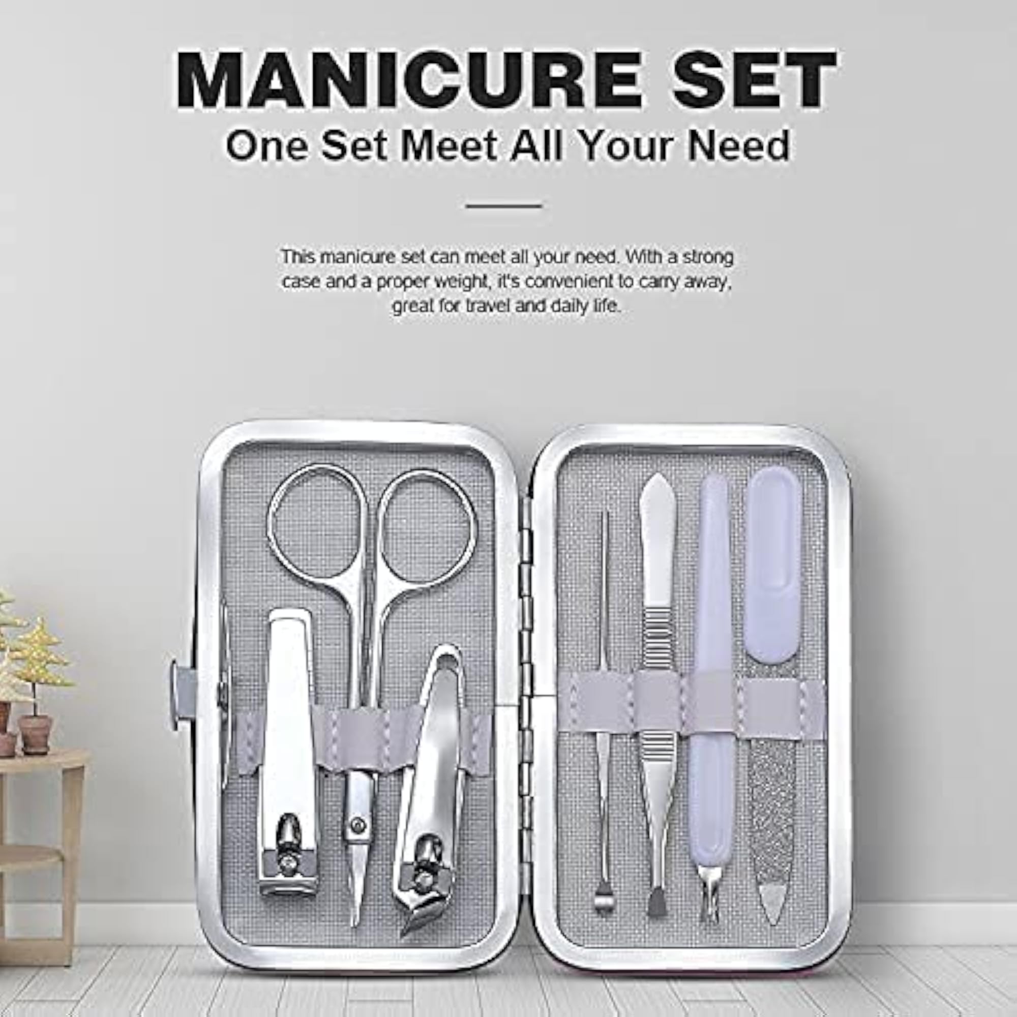7 in 1 Stainless Steel Professional Manicure Kit