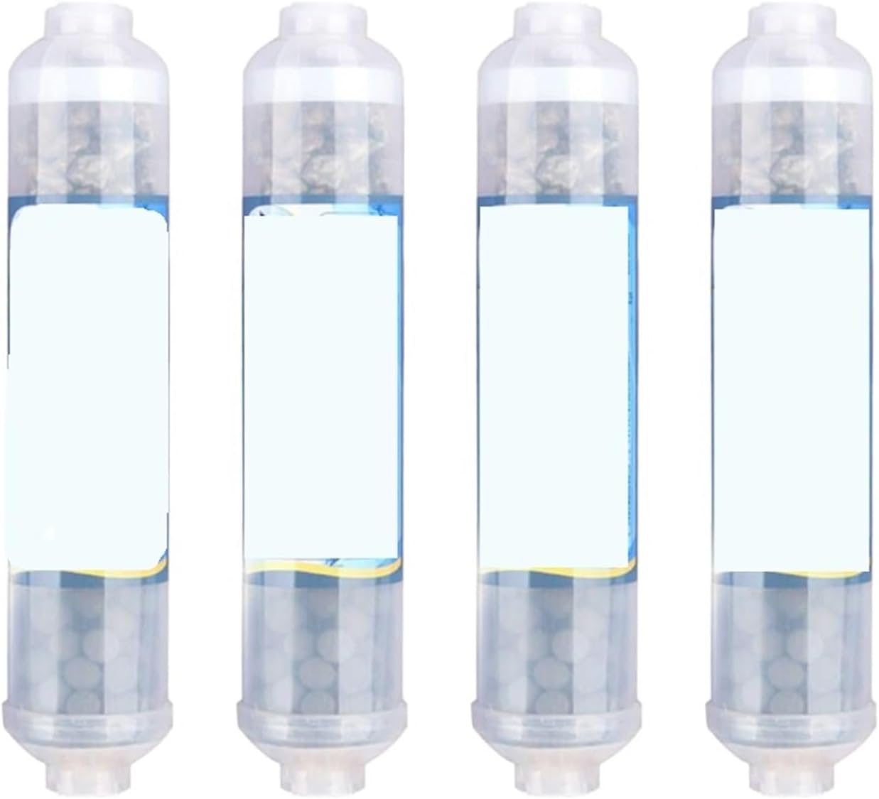 10-inch Alkaline Water Filter Cartridge 4-Layer RO Connect Restore Mineral Levels & PH Balance(4Pcs)
