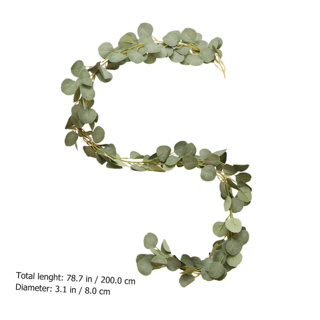 Alipis 3 Pezzi Rattan Artificiale Decorazioni Per Finestre Pianta Di Vite Pendente Foglia Di Eucalipto Decorazione Del Partito Verde Foglia Pendente Decorazioni Del Festival Simulazione