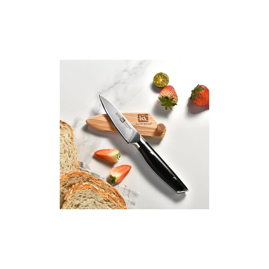 Luxor-Damascus-Steel-3-Piece-Knife-Set-with-Sapele-Wood-Box Klaus Meyer Luxor Damascus Steel 3 Piece Knife Set with Sapele Wood Box