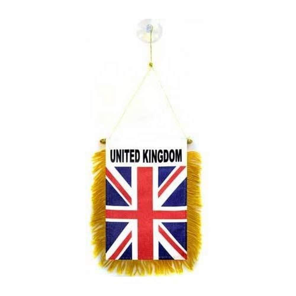 AZ FLAG United Kingdom Car Flag 4x6 in 100D Polyester Suction Cup