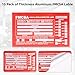 15-Pack Annual Vehicle Inspection Report Form, 3-Ply Carbonless Form and Hardboard, Includes 15-Pk Red FMCSA DOT Permanent Aluminum Adhesive Stickers, DOT Compliant