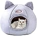 猫 ベッド 冬 猫ハウス ペット用寝袋 ドーム型 犬 マット クッション 寒さ対策 暖かい かわいい ペット 小型犬 キャットハウス 休憩所 寝床