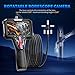 Dual Lens Articulating Borescope Camera with Light,6.2mm Industrial Endoscope Inspection Camera with Articulated Snake Cameras，HD Video Scope for Automotive Engine HVAC Inspection - 3.28FT