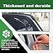LTDCVTR 31.4Ft Car Door Seal Strip Universal Self-Adhesive Thickened Rubber Weather Stripping for Soundproofing, Waterproof &Dust Protection, Large Auto Door Edge Trim Seal Gasket for Truck, SUV, RV