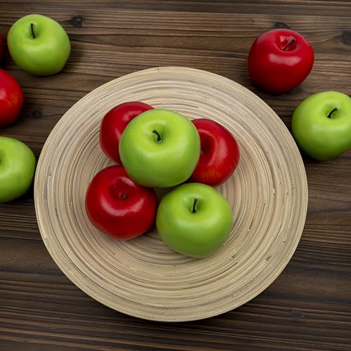 Wscrofts 12-APPLES 12Pcs Artificial Apples, Fake Fruit Faux Apples For Home Kitchen Table Fruit Bowl Decor, Holiday Decorations, Photography Props thumb #5