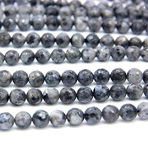 Perles labradorite noire 8mm fil de 13 pouces pour loisirs créatifs et fabrication bijoux DIY