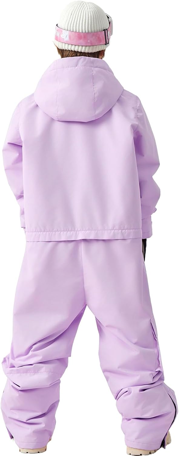 WOWULOVELY One Piece Snow Suit for Kids Toddler Girls and Boys Snowsuit Waterproof Insulated Jumpsuit Coveralls Snowboard - Image 6