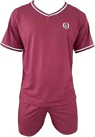 Pijama Homem Conjunto Meia Manga e Short Roupa De Dormir