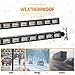 BooYu [Upgraded] Switchable 4 Colors Emergency Strobe Traffic Advisor Light Bar 162 LED Windshield 2 in 1 Visor Safety Warning Hazard Flashing Lights for Firefighter Police Truck Vehicle (Amber/White)